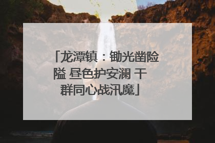 龙潭镇：锄光凿险隘 昼色护安澜 干群同心战汛魔