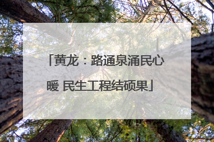 黄龙：路通泉涌民心暖 民生工程结硕果