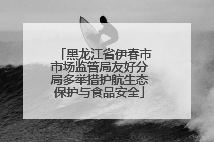 黑龙江省伊春市市场监管局友好分局多举措护航生态保护与食品安全