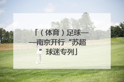 （体育）足球——南京开行“苏超”球迷专列