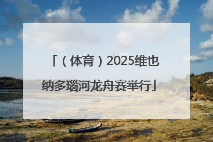 （体育）2025维也纳多瑙河龙舟赛举行