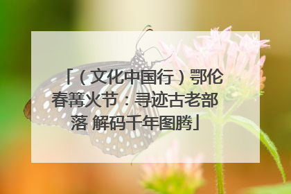 （文化中国行）鄂伦春篝火节：寻迹古老部落 解码千年图腾