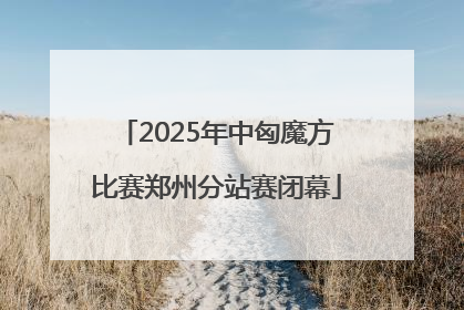 2025年中匈魔方比赛郑州分站赛闭幕