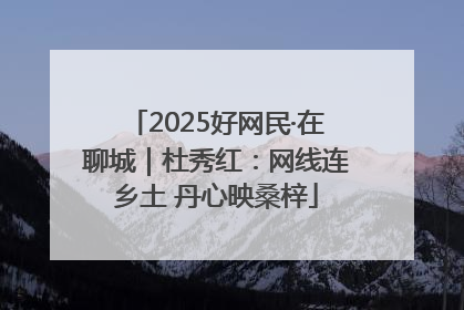 2025好网民·在聊城｜杜秀红：网线连乡土 丹心映桑梓