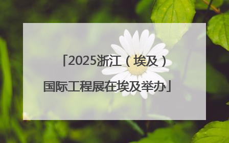 2025浙江（埃及）国际工程展在埃及举办