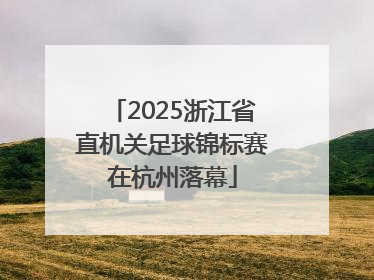 2025浙江省直机关足球锦标赛在杭州落幕