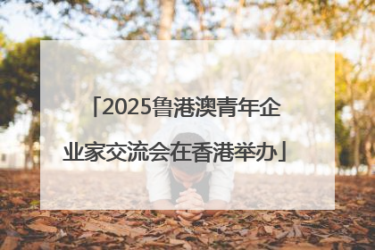 2025鲁港澳青年企业家交流会在香港举办