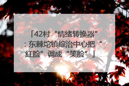 42村“情绪转换器”：东棘坨镇综治中心把“红脸”调成“笑脸”