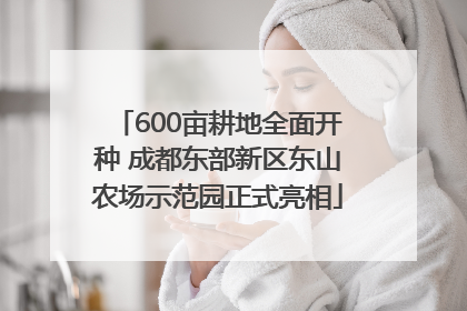 600亩耕地全面开种 成都东部新区东山农场示范园正式亮相
