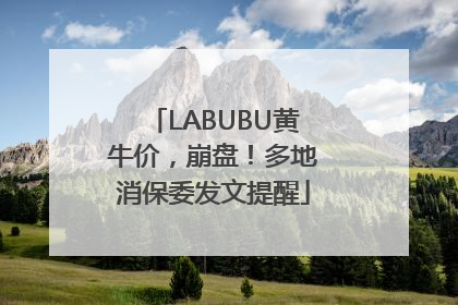 LABUBU黄牛价，崩盘！多地消保委发文提醒