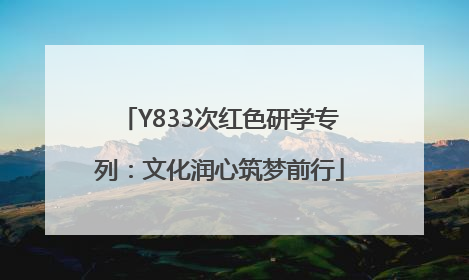 Y833次红色研学专列：文化润心筑梦前行